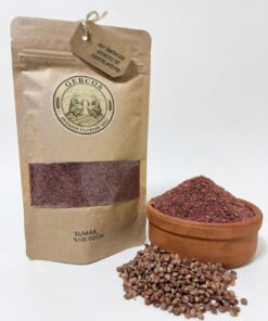 Gercüş Öğütülmüş boz Yaprak Sumak 1. Kalite Doğal Ev Yapımı Ekşi Baharat -500 GR